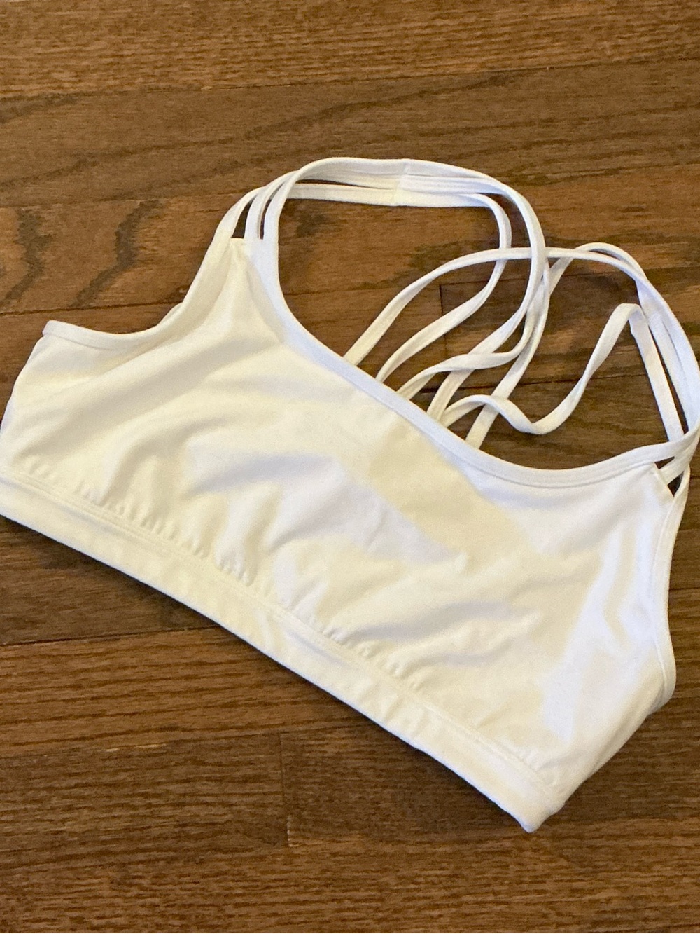 White Strappy Sports Bralette - Women Intimates & Sleepwear